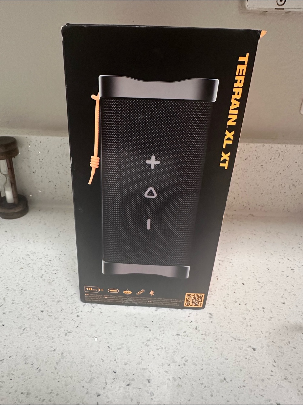 Skullcandy Terrain XL XT Portable Speaker - Black with Orange Cord